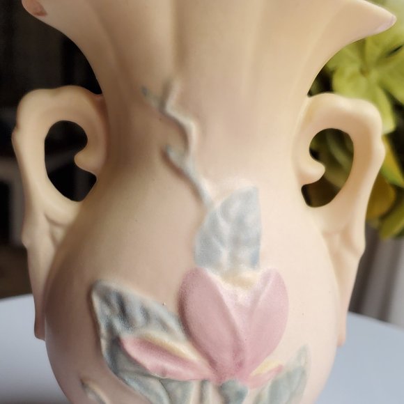 RARE Vintage USA/Hull Art Hull Art Swan Wing Handled Magnolia Vase - Picture 3 of 5